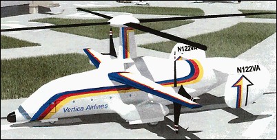 Heliplane Transport depicted in civilian role