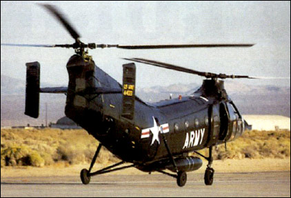 The only airworthy Piasecki H-21 gets its first wheel into the air as it departed for Ramona near San Diego