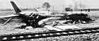Throughout its career, the He 177 remained intolerant of fools, and it is probable that more were lost in accidents than while in action against the enemy. In this photograph the starboard motor can be seen behind the trailing edge of the wing, having torn itself right out of its mounting