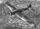 During June 1937, this 14th early production Wellesley (K7726) was photographed over southern England. The black 'blobs' on the wing are footprints for ground-staff to use when walking on the geodetic ('basket-weave') surface