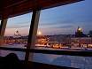 Вид с парома Silja Opera на центр Хельсинки в сумерках